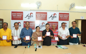 राज्यपाल के स्वागत को सजा क्वीन एम्प्रेस लाइब्रेरी प्रांगण, लोकार्पण कार्यक्रम के आमंत्रण पत्र का हुआ विमोचन
